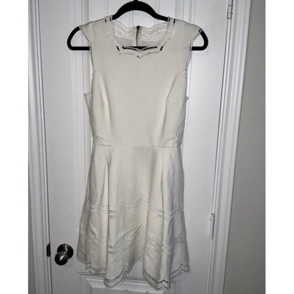 Ted baker Sleeveless Fit And Flare Dress Size 2 Preppy Coquette Cocktail Party